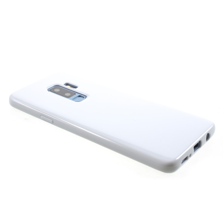 Solid Color Glossy Soft TPU Phone Shell for Samsung Galaxy S9 Plus SM-G965 - White-4