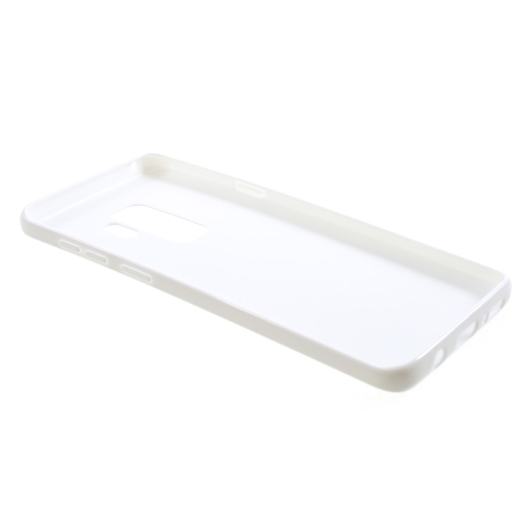 Solid Color Glossy Soft TPU Phone Shell for Samsung Galaxy S9 Plus SM-G965 - White-5
