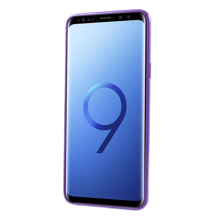 Solid Color Glossy Soft TPU Protective Casing for Samsung Galaxy S9+ SM-G965 - Dark Purple-2