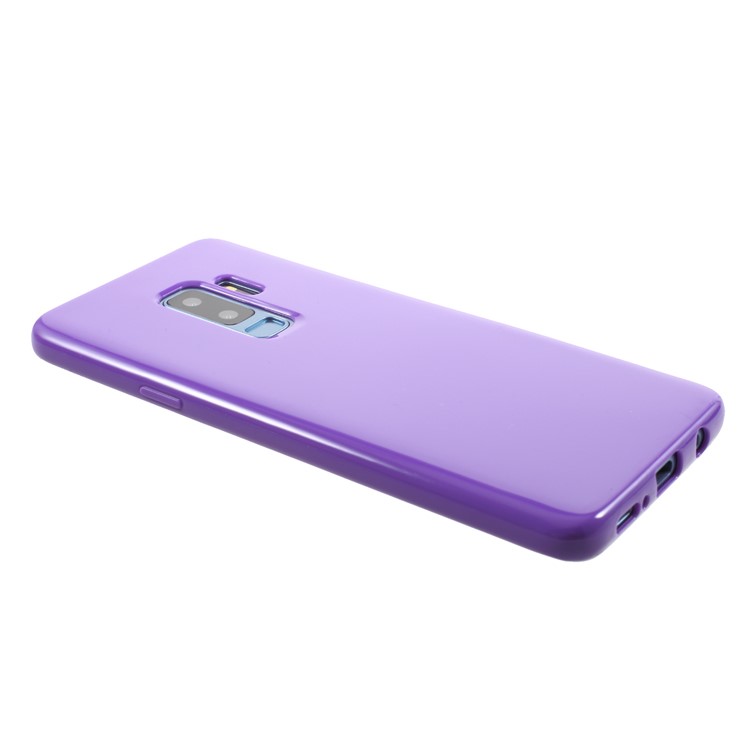 Solid Color Glossy Soft TPU Protective Casing for Samsung Galaxy S9+ SM-G965 - Dark Purple-4