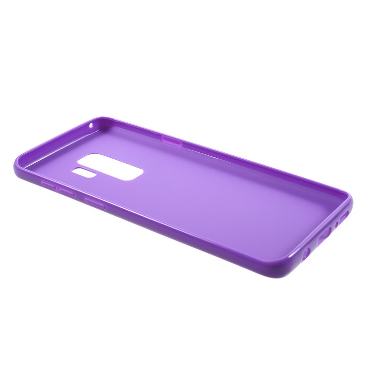 Solid Color Glossy Soft TPU Protective Casing for Samsung Galaxy S9+ SM-G965 - Dark Purple-5