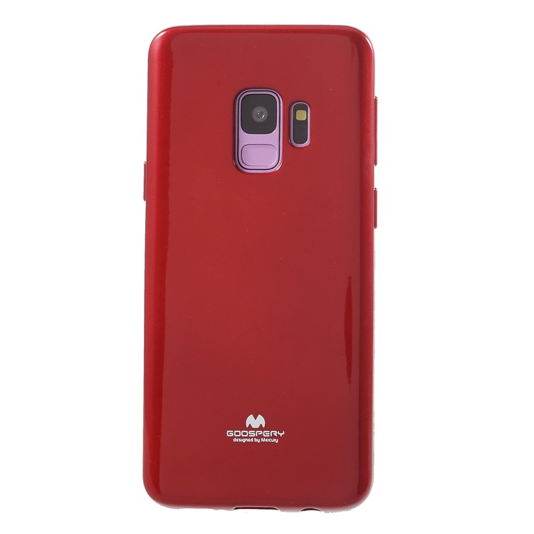 MERCURY GOOSPERY Jelly Glitter Powder TPU Case for Samsung Galaxy S9 SM-G960 - Red-2