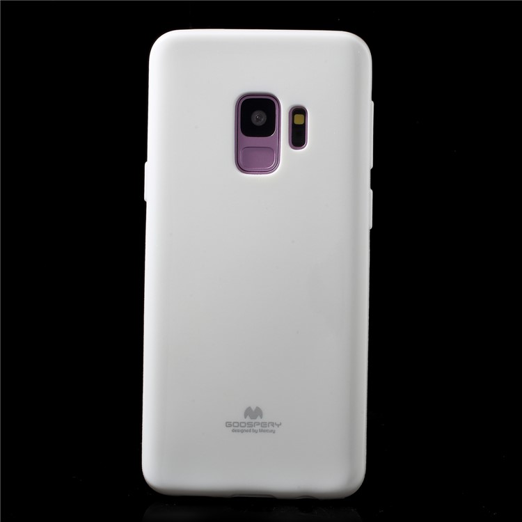 MERCURY GOOSPERY Jelly Glitter Powder TPU Cover for Samsung Galaxy S9 SM-G960 - White-1