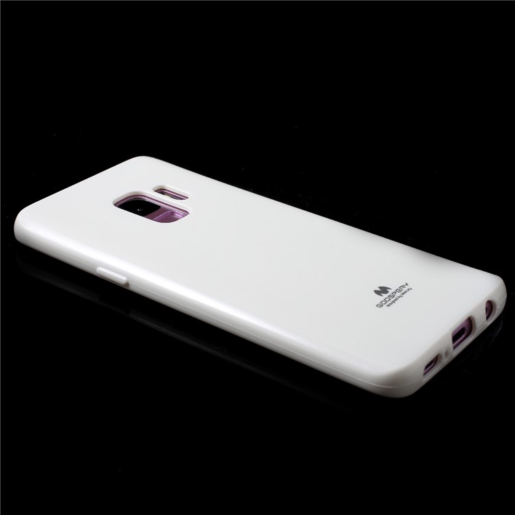 MERCURY GOOSPERY Jelly Glitter Powder TPU Cover for Samsung Galaxy S9 SM-G960 - White-4