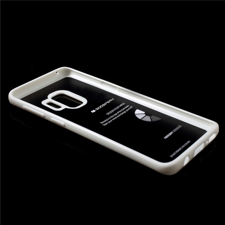 MERCURY GOOSPERY Jelly Glitter Powder TPU Cover for Samsung Galaxy S9 SM-G960 - White-5