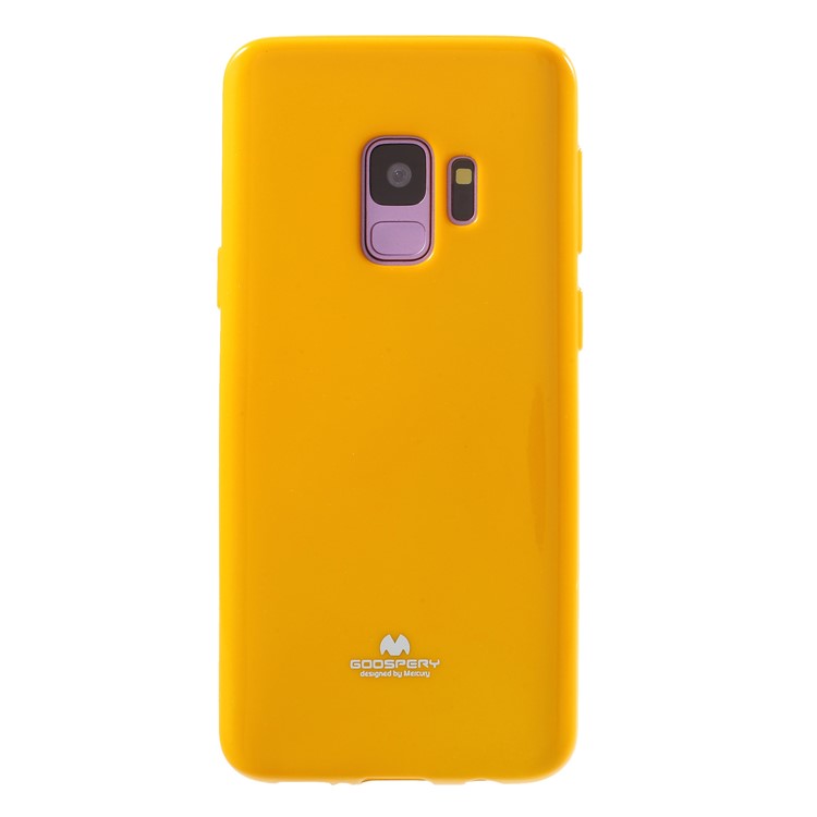 MERCURY GOOSPERY Jelly Glitter Powder TPU Phone Cover for Samsung Galaxy S9 SM-G960 - Yellow-1