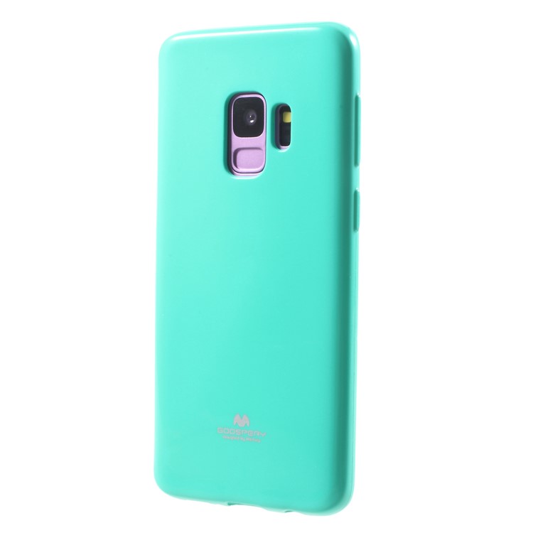 MERCURY GOOSPERY Jelly Glitter Powder TPU Phone Shell for Samsung Galaxy S9 SM-G960 - Cyan-3