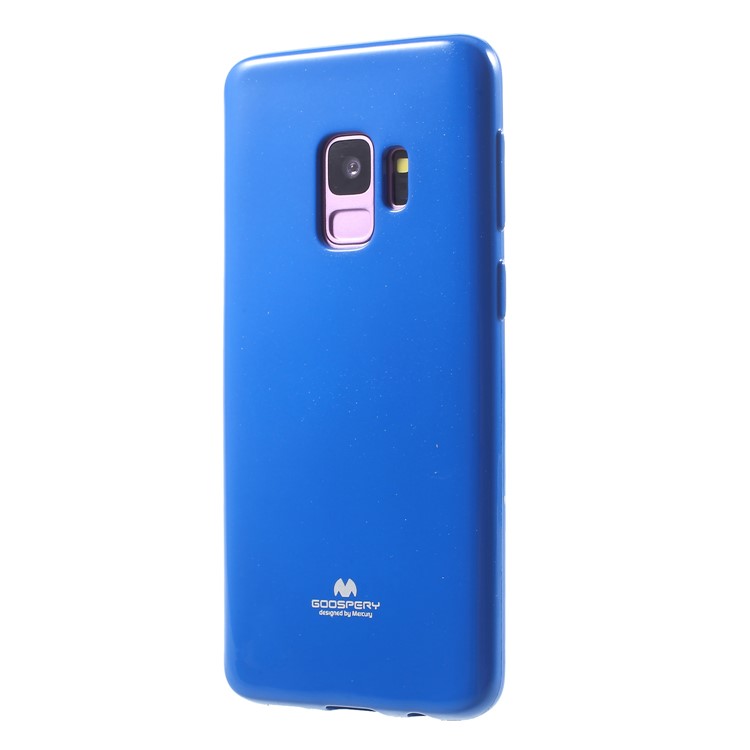 MERCURY GOOSPERY Jelly Glitter Powder TPU Cellphone Cover for Samsung Galaxy S9 SM-G960 - Blue-3