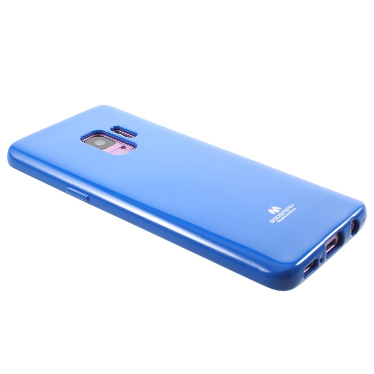 MERCURY GOOSPERY Jelly Glitter Powder TPU Cellphone Cover for Samsung Galaxy S9 SM-G960 - Blue-4