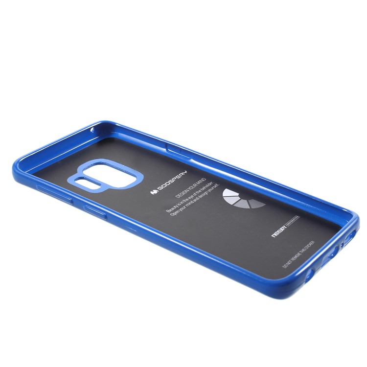 MERCURY GOOSPERY Jelly Glitter Powder TPU Cellphone Cover for Samsung Galaxy S9 SM-G960 - Blue-5