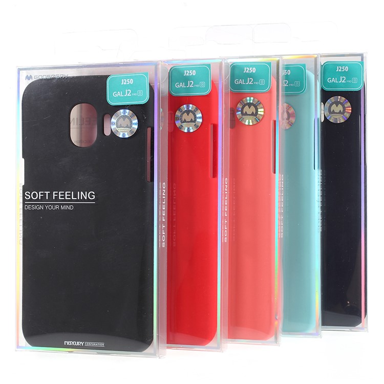 MERCURY GOOSPERY Matte Skin TPU Cover Case for Samsung Galaxy J2 Pro 2018 - Black-6