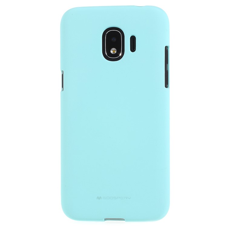 MERCURY GOOSPERY Matte Skin TPU Back Protection Case for Samsung Galaxy J2 Pro 2018 - Cyan-1