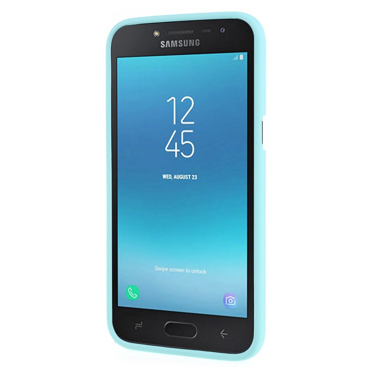 MERCURY GOOSPERY Matte Skin TPU Back Protection Case for Samsung Galaxy J2 Pro 2018 - Cyan-3