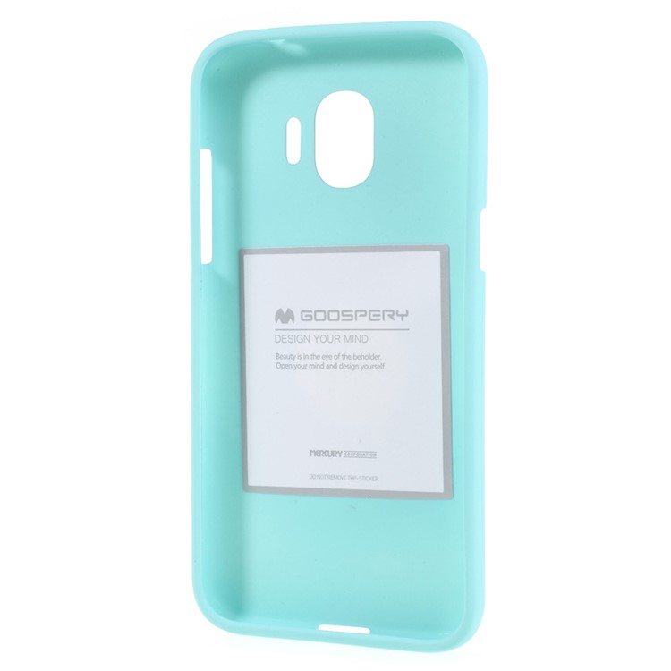 MERCURY GOOSPERY Matte Skin TPU Back Protection Case for Samsung Galaxy J2 Pro 2018 - Cyan-4