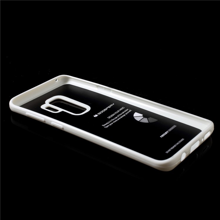 MERCURY GOOSPERY Jelly Glitter Powder TPU Cover Accessory for Samsung Galaxy S9 Plus SM-G965 - White-5