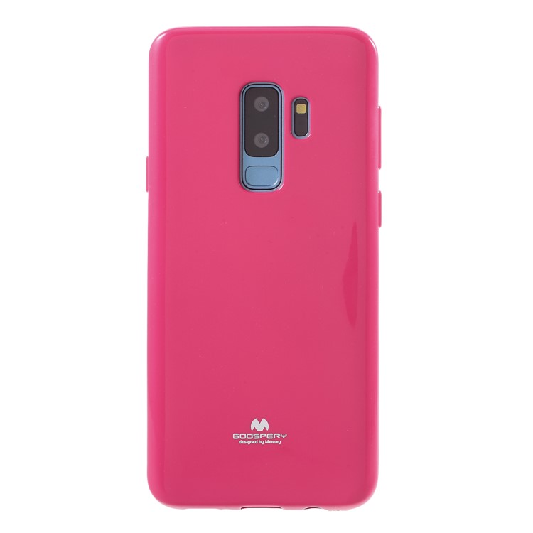 MERCURIO GOOSPERY Jalea Brillo Polvo Caja Del Teléfono TPU Para Samsung Galaxy S9 Plus SM-G965 - Rosa-1