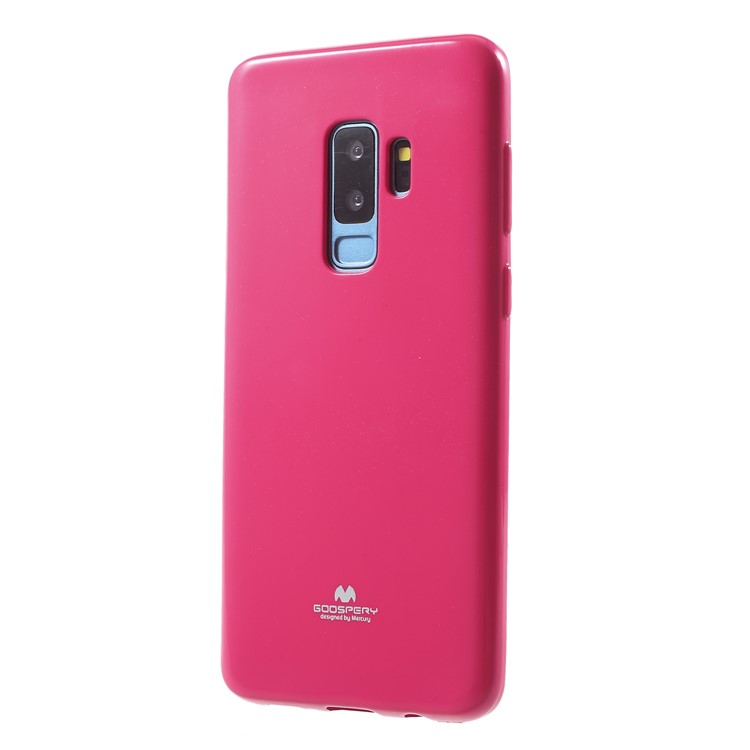 MERCURIO GOOSPERY Jalea Brillo Polvo Caja Del Teléfono TPU Para Samsung Galaxy S9 Plus SM-G965 - Rosa-3