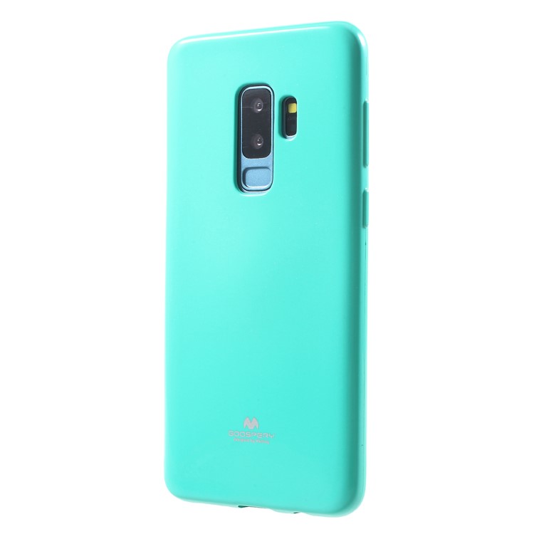 MERCURY GOOSPERY Jelly Glitter Powder TPU Cellphone Case for Samsung Galaxy S9 Plus SM-G965 - Cyan-3