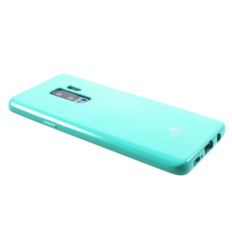 MERCURY GOOSPERY Jelly Glitter Powder TPU Cellphone Case for Samsung Galaxy S9 Plus SM-G965 - Cyan-4