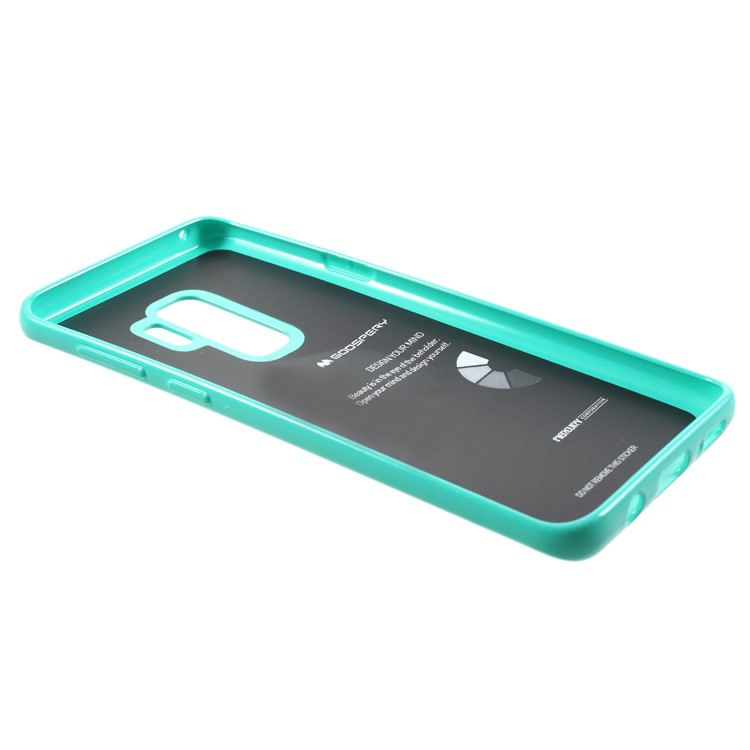 MERCURY GOOSPERY Jelly Glitter Powder TPU Cellphone Case for Samsung Galaxy S9 Plus SM-G965 - Cyan-5