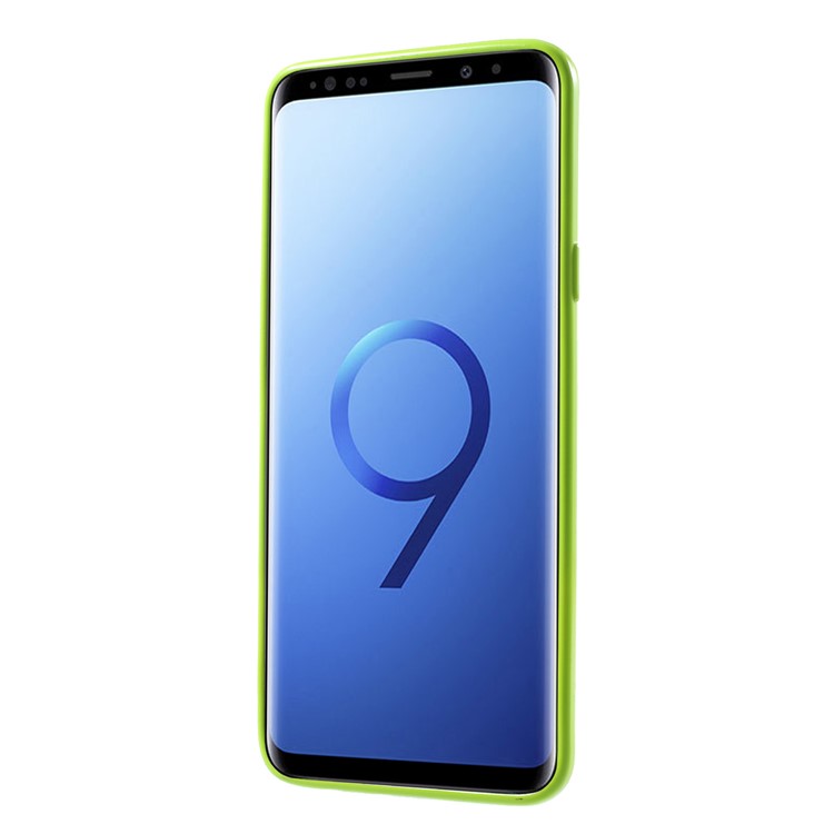 MERCURY GOOSPERY Jelly Glitter Polvo TPU Cubierta Del Teléfono Móvil Para Samsung Galaxy S9 Plus SM-G965 - Verde-2