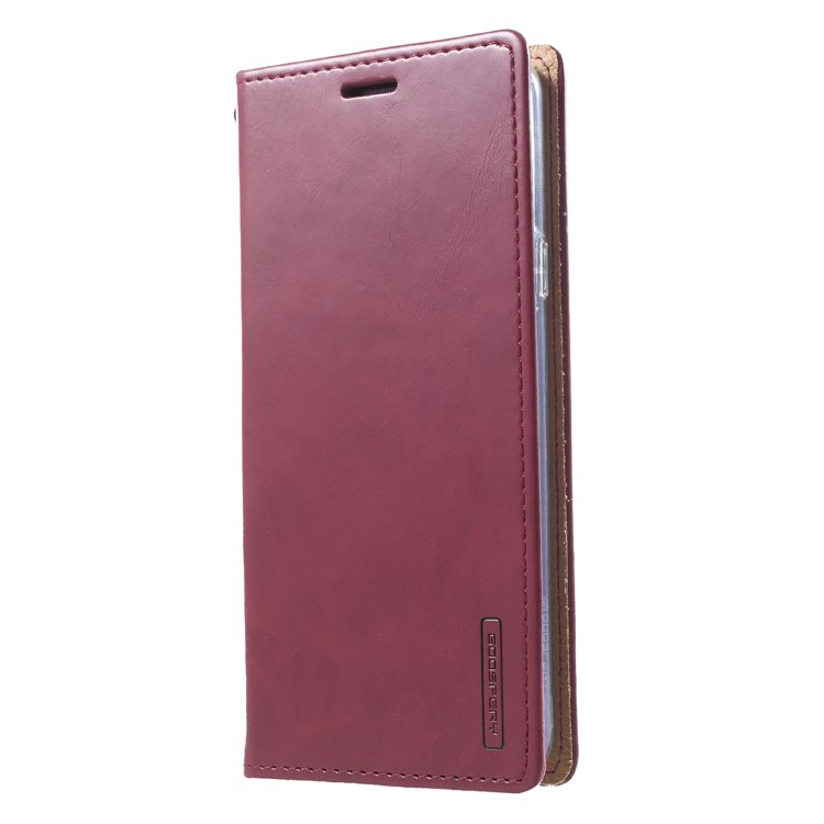 MERCURY GOOSPERY Blue Moon Leather Wallet Phone Shell for Samsung Galaxy S9 Plus G965 - Wine Red-3