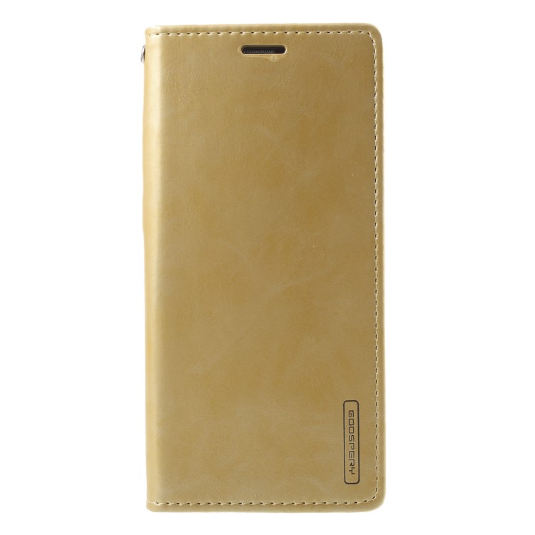 MERCURY GOOSPERY Blue Moon Leather Wallet Flip Casing for Samsung Galaxy S9 Plus G965 - Gold-1