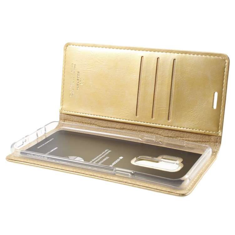 MERCURY GOOSPERY Blue Moon Leather Wallet Flip Casing for Samsung Galaxy S9 Plus G965 - Gold-6
