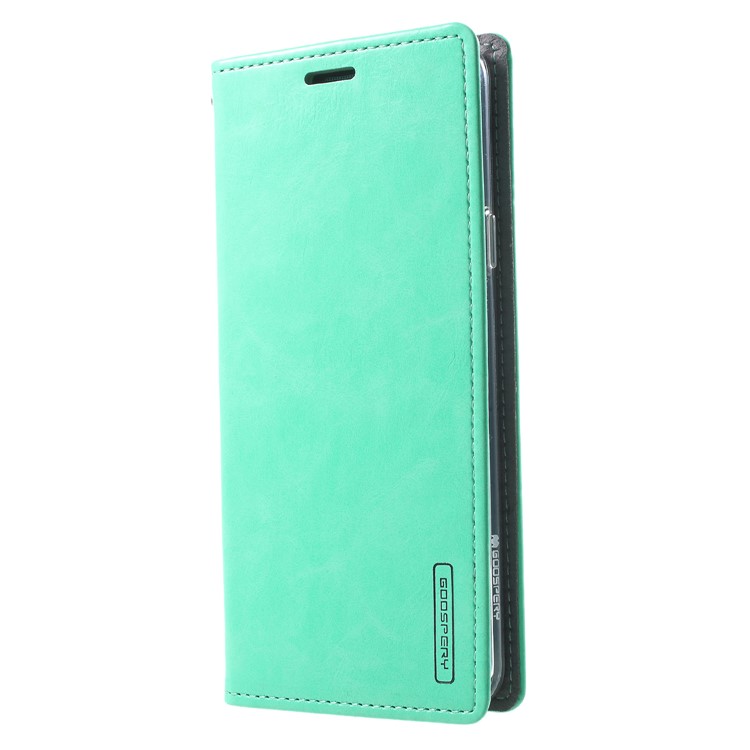 MERCURY GOOSPERY Blue Moon Leather Wallet Mobile Case for Samsung Galaxy S9 Plus G965 - Cyan-3
