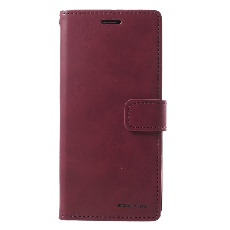MERCURY GOOSPERY Blue Moon Wallet Leather Shell for Samsung Galaxy S9 SM-G960 - Wine Red-1