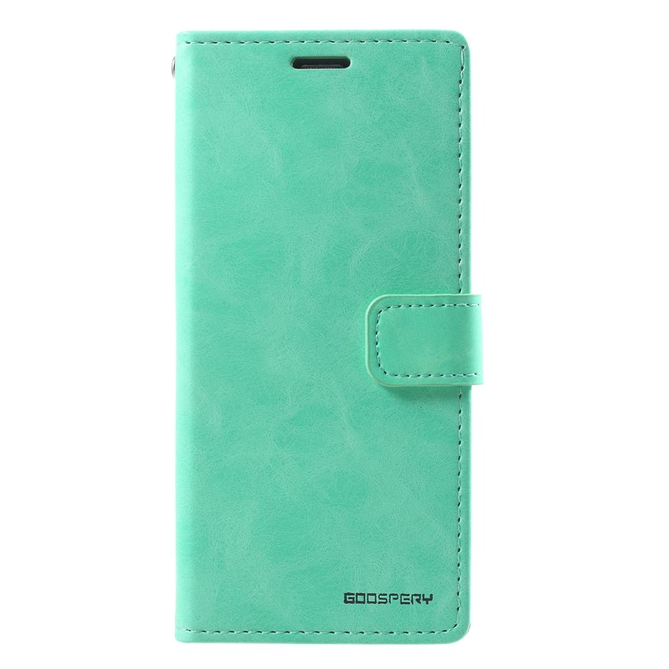 MERCURY GOOSPERY Blue Moon PU Leather Phone Case Accessory for Samsung Galaxy S9 SM-G960 - Cyan-1
