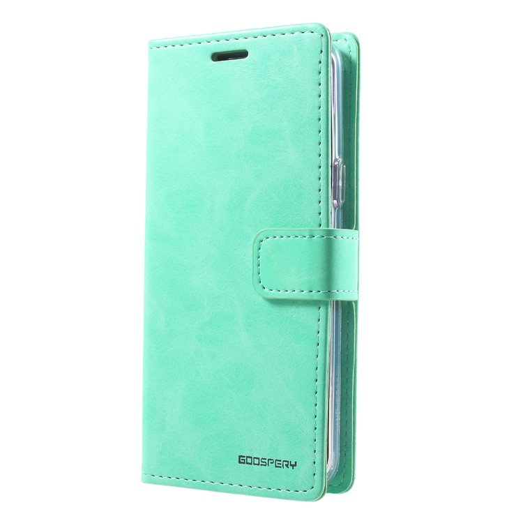 MERCURY GOOSPERY Blue Moon PU Leather Phone Case Accessory for Samsung Galaxy S9 SM-G960 - Cyan-3