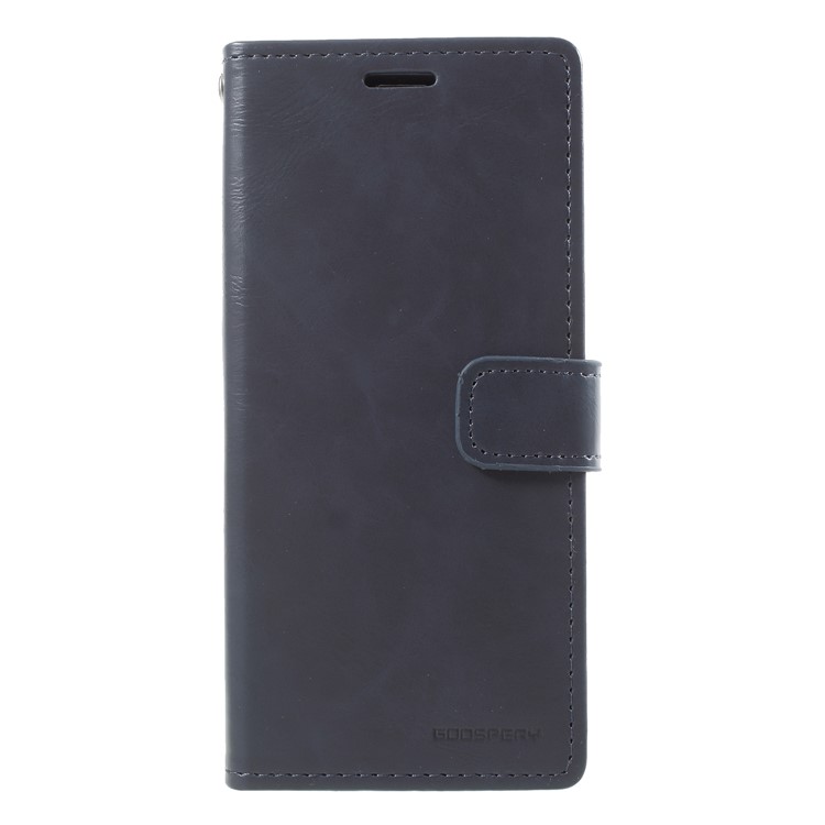 MERCURY GOOSPERY Blue Moon Wallet Leather Protection Cover Shell for Samsung Galaxy S9 SM-G960 - Dark Blue-1