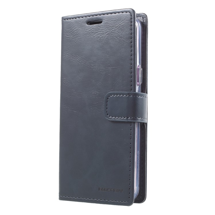 MERCURY GOOSPERY Blue Moon Wallet Leather Protection Cover Shell for Samsung Galaxy S9 SM-G960 - Dark Blue-3