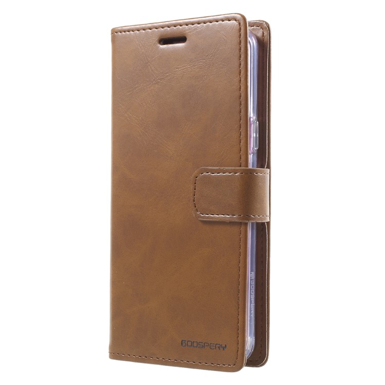 MERCURY GOOSPERY Blue Moon PU Leather Case Cover Shell for Samsung Galaxy S9 SM-G960 - Brown-3
