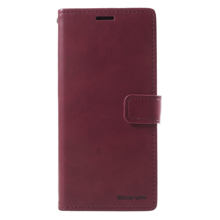 MERCURY GOOSPERY Blue Moon Stand Wallet Leather Shell for Samsung Galaxy S9+ SM-G965 - Wine Red-1