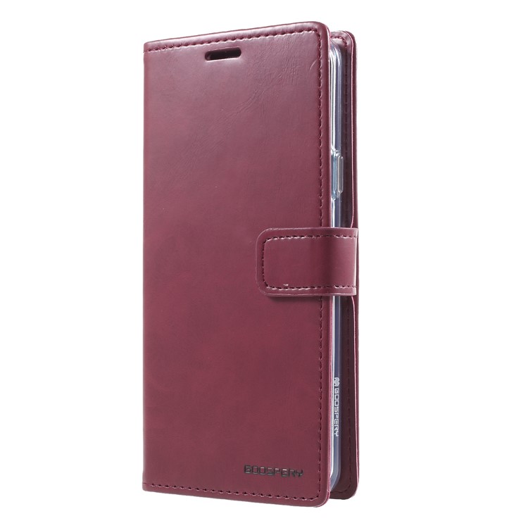 MERCURY GOOSPERY Blue Moon Stand Wallet Leather Shell for Samsung Galaxy S9+ SM-G965 - Wine Red-3