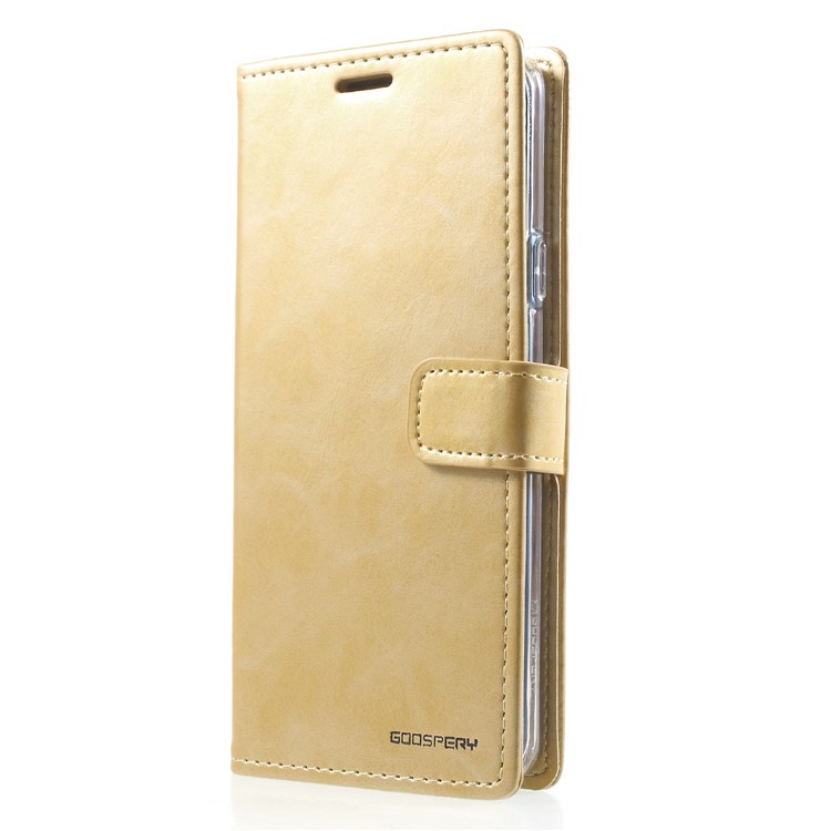 MERCURY GOOSPERY Blue Moon Stand Wallet Leather Mobile Phone Case for Samsung Galaxy S9 Plus SM-G965 - Gold-3