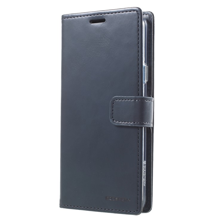 MERCURY GOOSPERY Blue Moon Stand Wallet Leather Mobile Phone Cover for Samsung Galaxy S9 Plus SM-G965 - Dark Blue-3