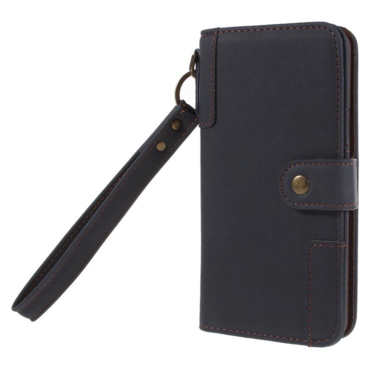 Cubierta Móvil Del Soporte De La Cartera Del Cuero Genuino Para La Galaxia S9 + G965 De Samsung - Azul-2