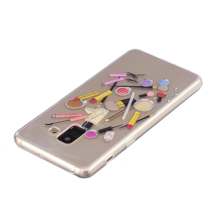 Pattern Printing IMD TPU Mobile Case for Samsung Galaxy A8 Plus (2018) - Cosmetics-3
