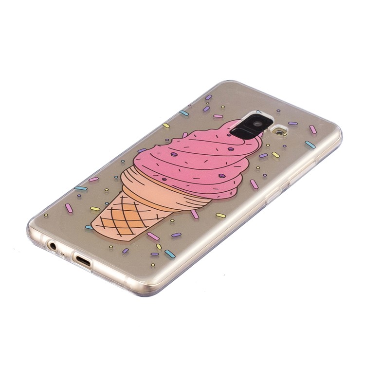Pattern Printing TPU Back Case for Samsung Galaxy A8+ (2018) - Ice Cream-2