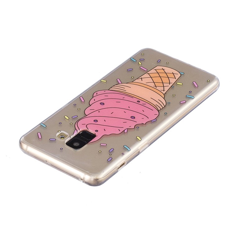 Pattern Printing TPU Back Case for Samsung Galaxy A8+ (2018) - Ice Cream-3