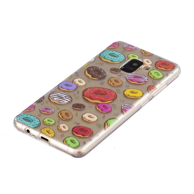 Pattern Printing TPU Protection Case for Samsung Galaxy A8+ (2018) - Doughnuts-2