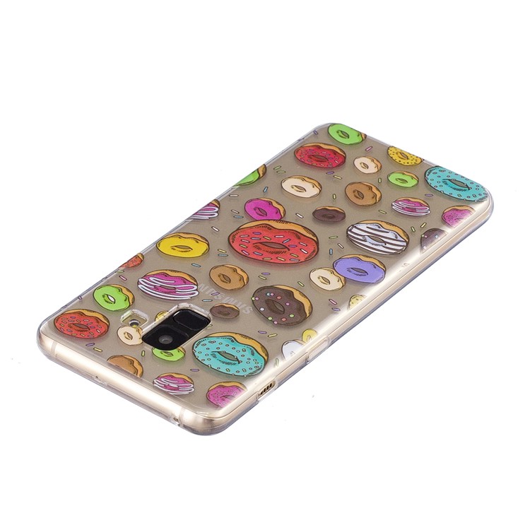 Pattern Printing TPU Protection Case for Samsung Galaxy A8+ (2018) - Doughnuts-3