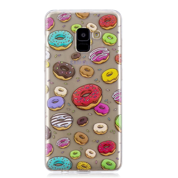 Pattern Printing TPU Protection Case for Samsung Galaxy A8+ (2018) - Doughnuts-5