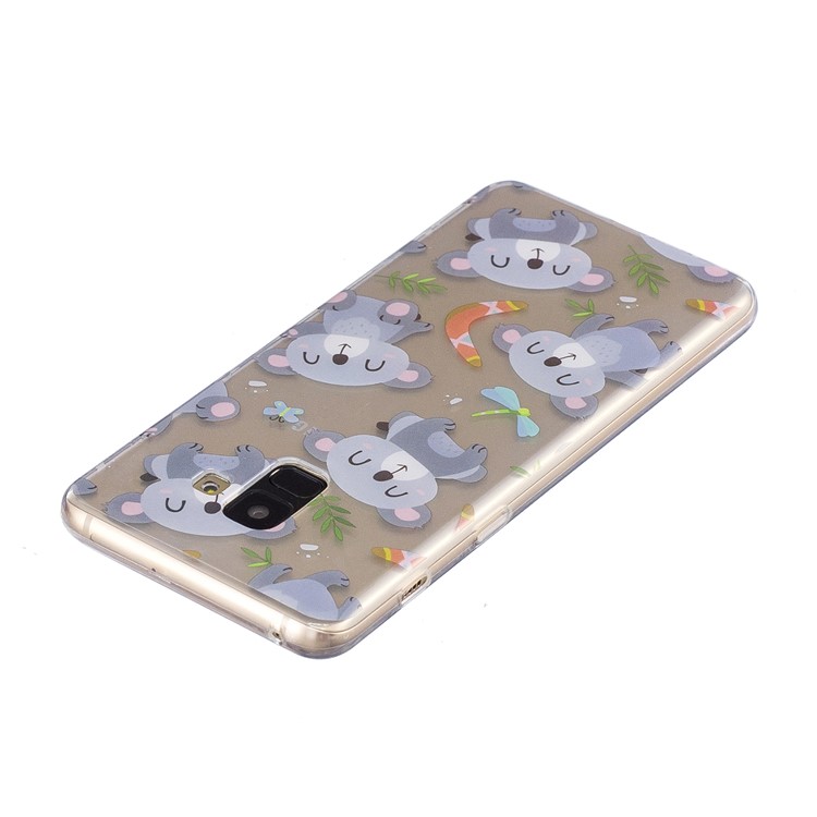 Pattern Printing TPU Protective Case for Samsung Galaxy A8+ (2018) - Bear Pattern-3