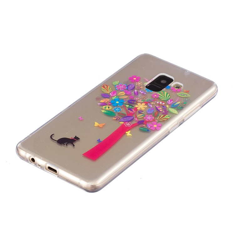 Pattern Printing TPU Phone Case for Samsung Galaxy A8+ (2018) - Colorzied Tree-2