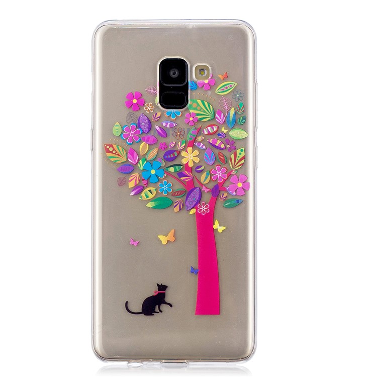 Pattern Printing TPU Phone Case for Samsung Galaxy A8+ (2018) - Colorzied Tree-5