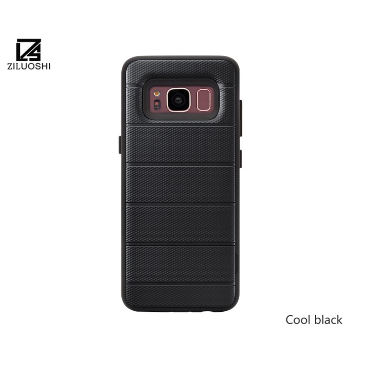 Non-slip TPU+PC Combo Case with Kickstand for Samsung Galaxy S8 G950 - Black-3